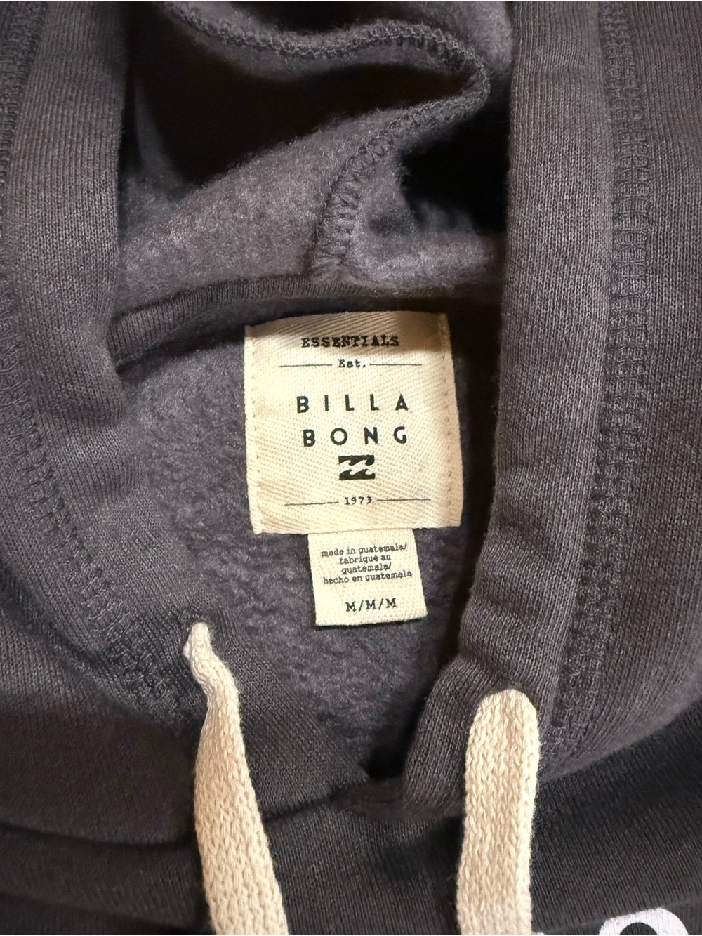 Billabong Women’s Vintage Black Pineapple Hoodie - size medium - Picture 3 of 3